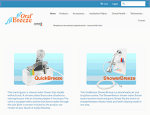 Tablet Screenshot of oralbreeze.com